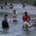 Action agents and Eco Warriors bonding for the first time in the river.