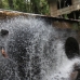 Sticking my head through the jet of water coming out of the bottom of the hydroelectric plant.